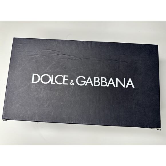 Dolce & Gabbana Men\'s Black Distressed Leather Formal Dress Shoe Size 7 main image 7